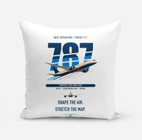 Thumbnail for Boeing 787-9 Dreamliner design on white pillow