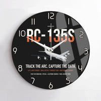 Thumbnail for RC-135S Cobra Ball design on black no frame wall clock