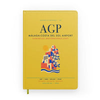 Thumbnail for Malaga-Costa del Sol Airport (AGP) design on yellow notebook