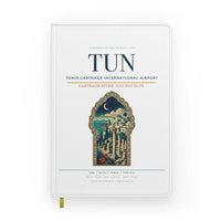 Thumbnail for Tunis-Carthage International Airport (TUN) design on white notebook