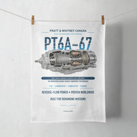 Thumbnail for PT6A-67 design on white towel