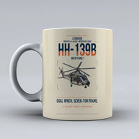 Thumbnail for Leonardo HH-139B design on beige ceramic mug, double-side print