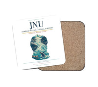 Thumbnail for Juneau International Airport (JNU) design on white 1 piece coaster