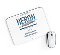 Thumbnail for de Havilland DH.114 Heron 2D design on white rectangle mouse pad