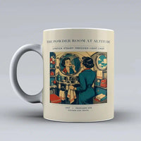 Thumbnail for VINTAGE G4305 - The Powder Room At Altitude - Ceramic Mug design on beige