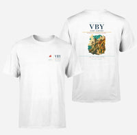 Thumbnail for Visby Airport (VBY) design printed on white double-side t-shirt