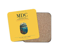 Thumbnail for Sam Ratulangi International Airport Manado (MDC) design on yellow 1 piece coaster