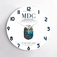 Thumbnail for Sam Ratulangi International Airport Manado (MDC) design on white no frame wall clock