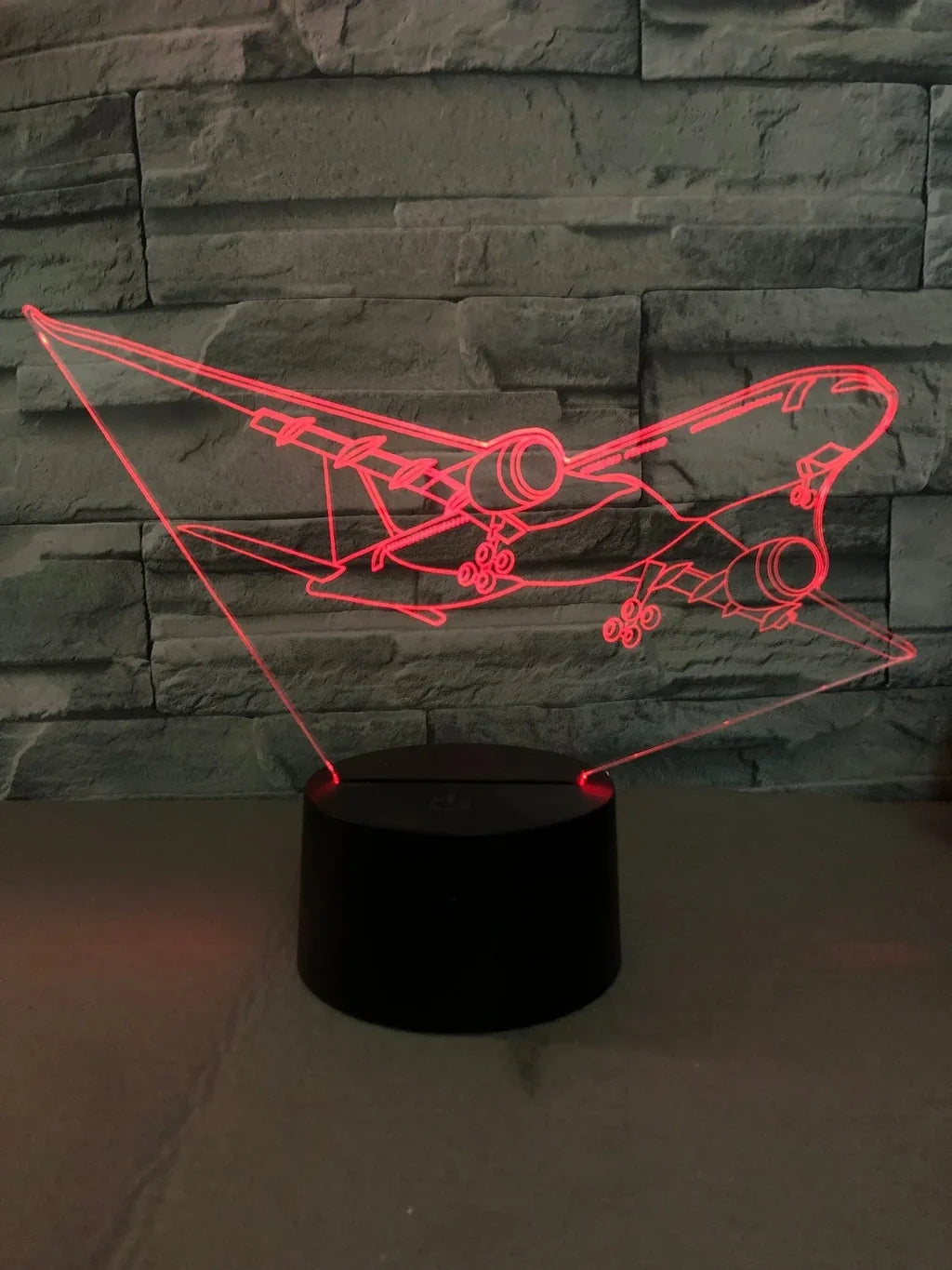 Customisable Airbus A330 3D Lamp - view 3
