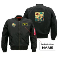 Thumbnail for VINTAGE G4199 - The Homestead Airdrop - Bomber Jacket design on black+name