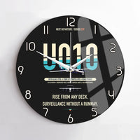 Thumbnail for Airbus U010 Aliaca VTOL design on black no frame wall clock