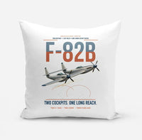 Thumbnail for F-82B Twin Mustang design on white pillow