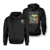 Thumbnail for KOH TAO - Poster - Double-Side Hoodie - Black