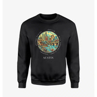 Thumbnail for AUSTIN - Badge - Sweatshirt - Black