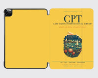 Thumbnail for Cape Town International Airport (CPT) design on yellow ipad tablet case