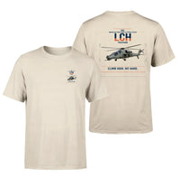 Thumbnail for HAL LCH Prachand design on beige t-shirt, double-side print