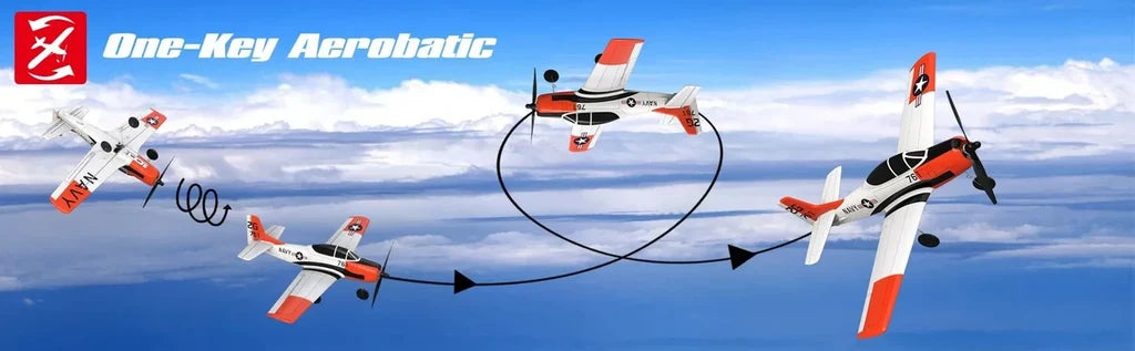 T28 4CH RC Airplane RTF (Xpilot, 1-Key Aerobatic)  761-9 - view 12