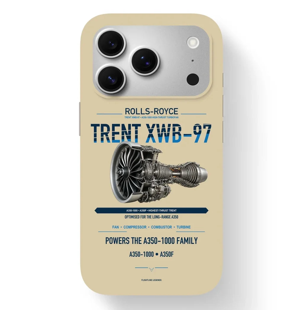 TRENT XWB-97 Case design on beige iphone case