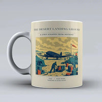 Thumbnail for VINTAGE G4517 - The Desert Landing Ground - Ceramic Mug design on beige