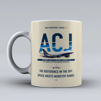 Thumbnail for ACJ320neo Mug design on beige airbus