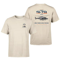 Thumbnail for Leonardo TH-73A Thrasher design on beige t-shirt, double-side print