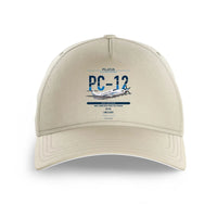 Thumbnail for Pilatus PC-12 PRO design on beige printed hat