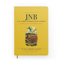 Thumbnail for Johannesburg O.R. Tambo International Airport (JNB) design on yellow notebook