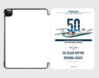 Thumbnail for Fokker 50 design on white ipad tablet case