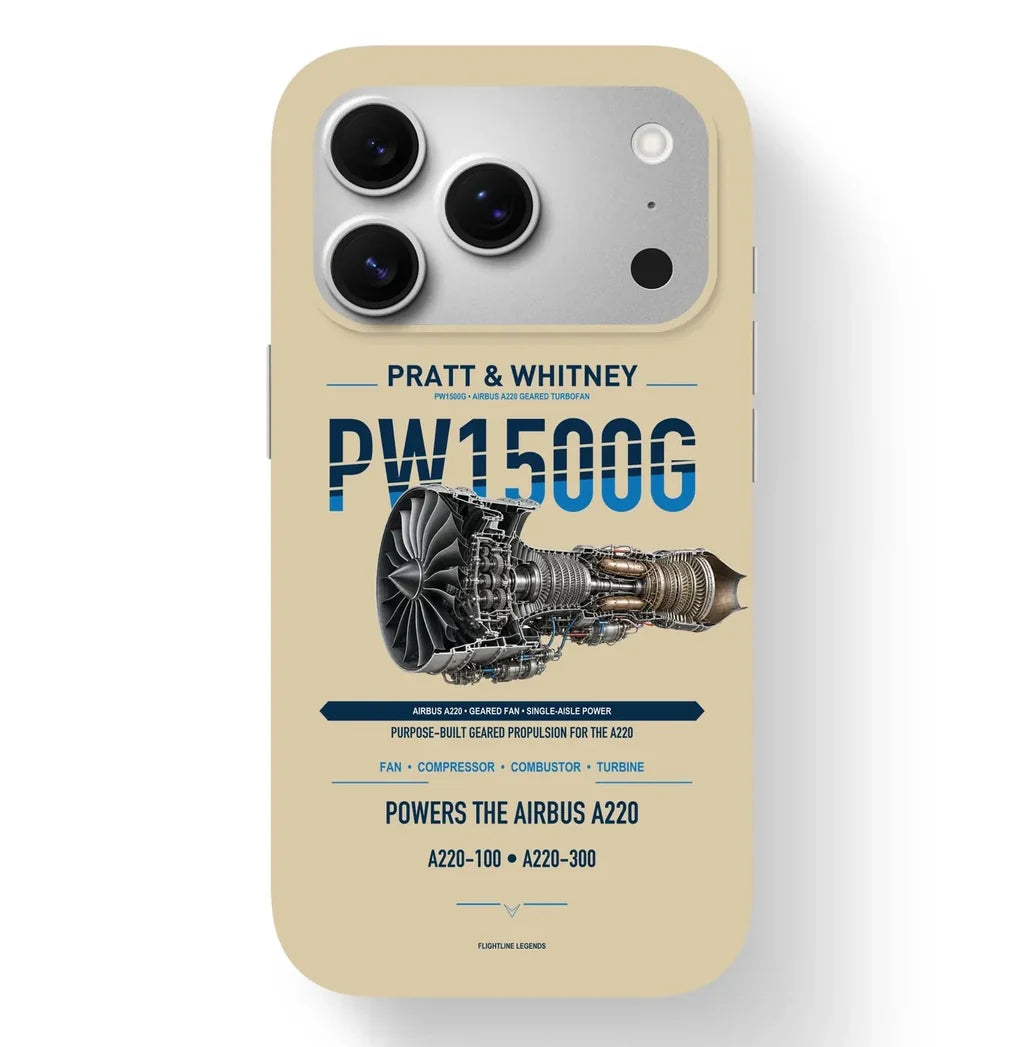 PW1500G Case design on beige iphone case