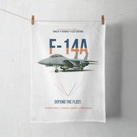 Thumbnail for F-14A Tomcat Defend The Fleet design on white towel