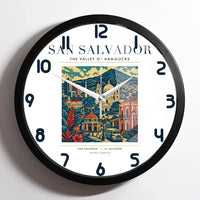 Thumbnail for SAN SALVADOR - Poster - Wall Clock Framed - White