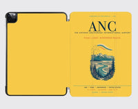 Thumbnail for Ted Stevens Anchorage International Airport (ANC) design on yellow ipad tablet case