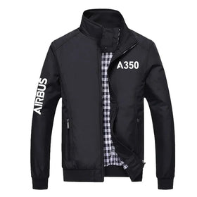 Airbus A350 Flat Text Stylish Jackets