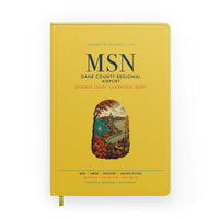 Thumbnail for Dane County Regional Airport Madison (MSN) design on yellow notebook