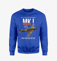 Thumbnail for Hawker Hurricane Mk I design on blue sweatshirt