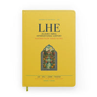Thumbnail for Allama Iqbal International Airport Lahore (LHE) design on yellow notebook