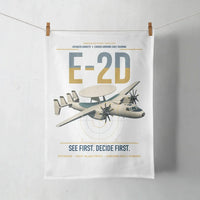 Thumbnail for E-2D Advanced Hawkeye design on white towel