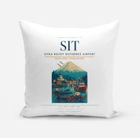Thumbnail for Sitka Rocky Gutierrez Airport (SIT) design on white pillow