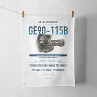 Thumbnail for GE90-115B design on white towel
