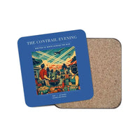 Thumbnail for The Contrail Evening - Designed Coasters design on blue 1-piece