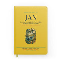 Thumbnail for Jackson–Medgar Wiley Evers International Airport (JAN) design on yellow notebook