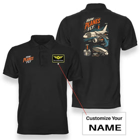 How Planes Fly V2 Premium Polo T-Shirts