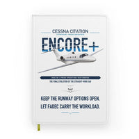 Thumbnail for Cessna Citation Encore+ design on white notebook
