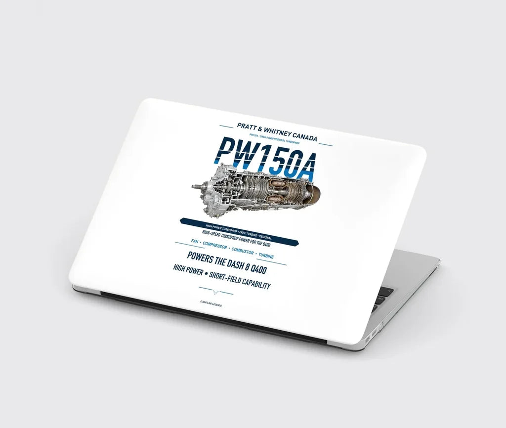 PW150A design on white MacBook case