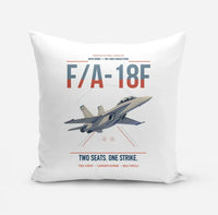Thumbnail for F-A-18F Super Hornet design on white pillow