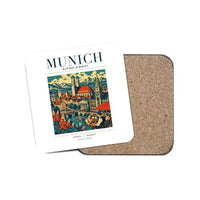Thumbnail for MUNICH - Poster - Coaster - White