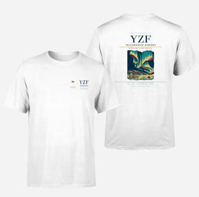 Double-Side Printing — Yellowknife Airport (YZF) Double-Side T-Shirt