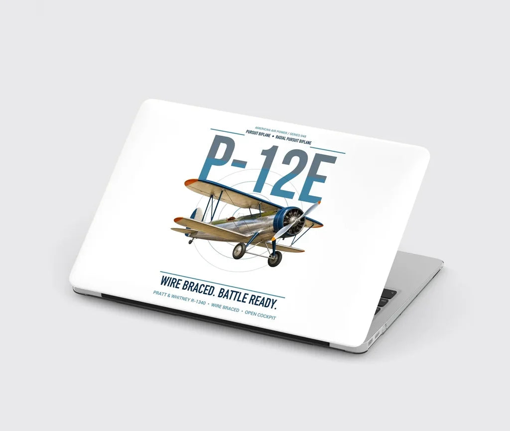 Boeing P-12E design on white MacBook case
