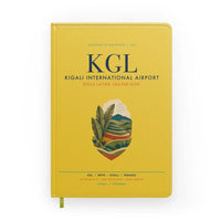 Thumbnail for Kigali International Airport (KGL) design on yellow notebook