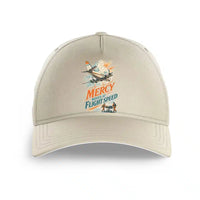 Thumbnail for Mercy Moves At Flight Speed design on beige printed hat